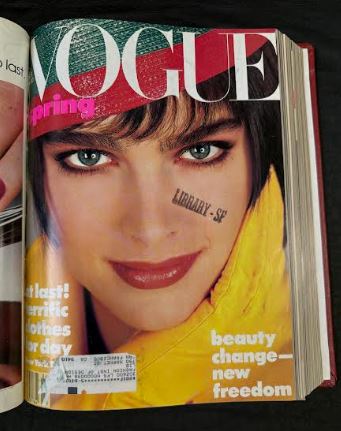 Vintage 1986 Jan-March Vogue Magazine Collection Bound Hardcover book