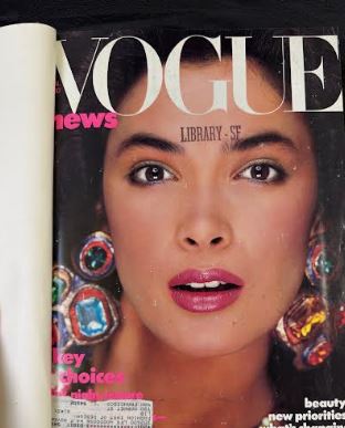 Vintage 1986 Jan-March Vogue Magazine Collection Bound Hardcover book
