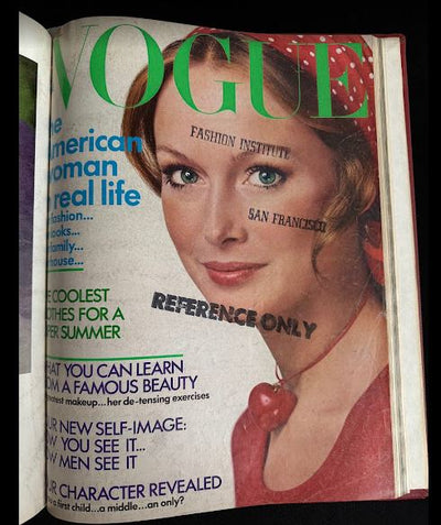 Vintage 1972 (Jan-June)  Vogue Magazine Collection Bound Hardcover Editions