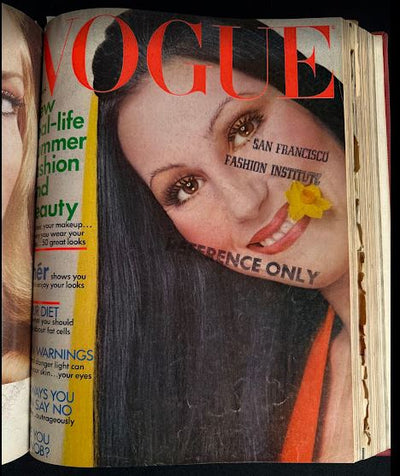 Vintage 1972 (Jan-June)  Vogue Magazine Collection Bound Hardcover Editions
