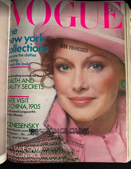 Vintage 1972 (Jan-June)  Vogue Magazine Collection Bound Hardcover Editions