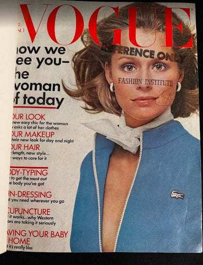 Vintage 1972 (Jan-June)  Vogue Magazine Collection Bound Hardcover Editions