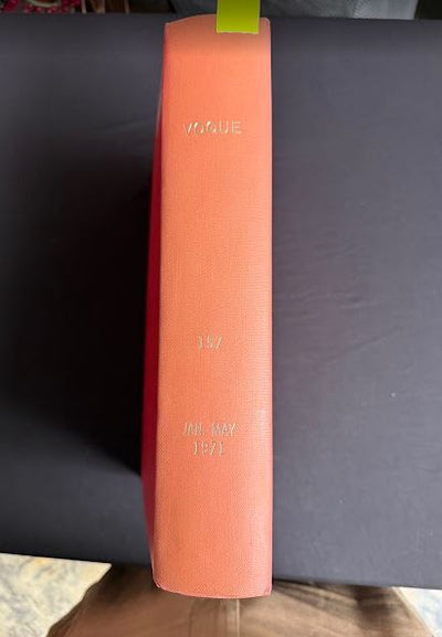 Vintage 1972 (Jan-June)  Vogue Magazine Collection Bound Hardcover Editions