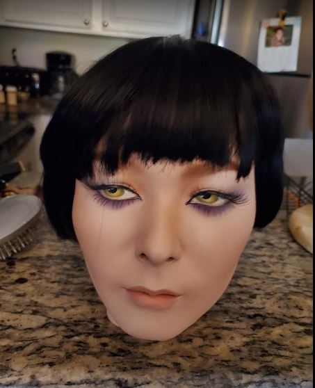 Rootstein Used Female Hard Cap Wig - Dark Colored Bob Hairstyle