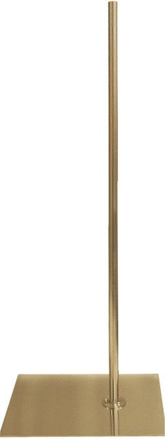 Metal Dress Form Floor Stand: Chrome Rectangular Base