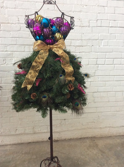 Vintage Style Dress Christmas Tree Digital Tutorial
