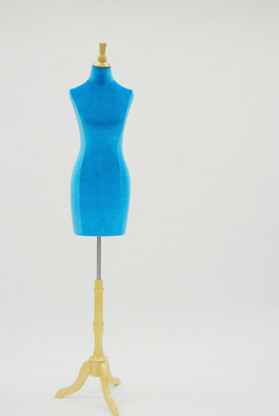 Velvet Dress Form Slipcover: Blue Size 6/8