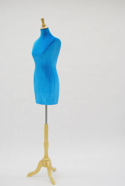 Velvet Dress Form Slipcover: Blue Size 6/8