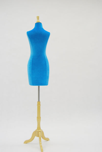 Velvet Dress Form Slipcover: Blue Size 6/8