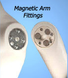 Female Half-Leg Torso on Stand with Magnetic Arms