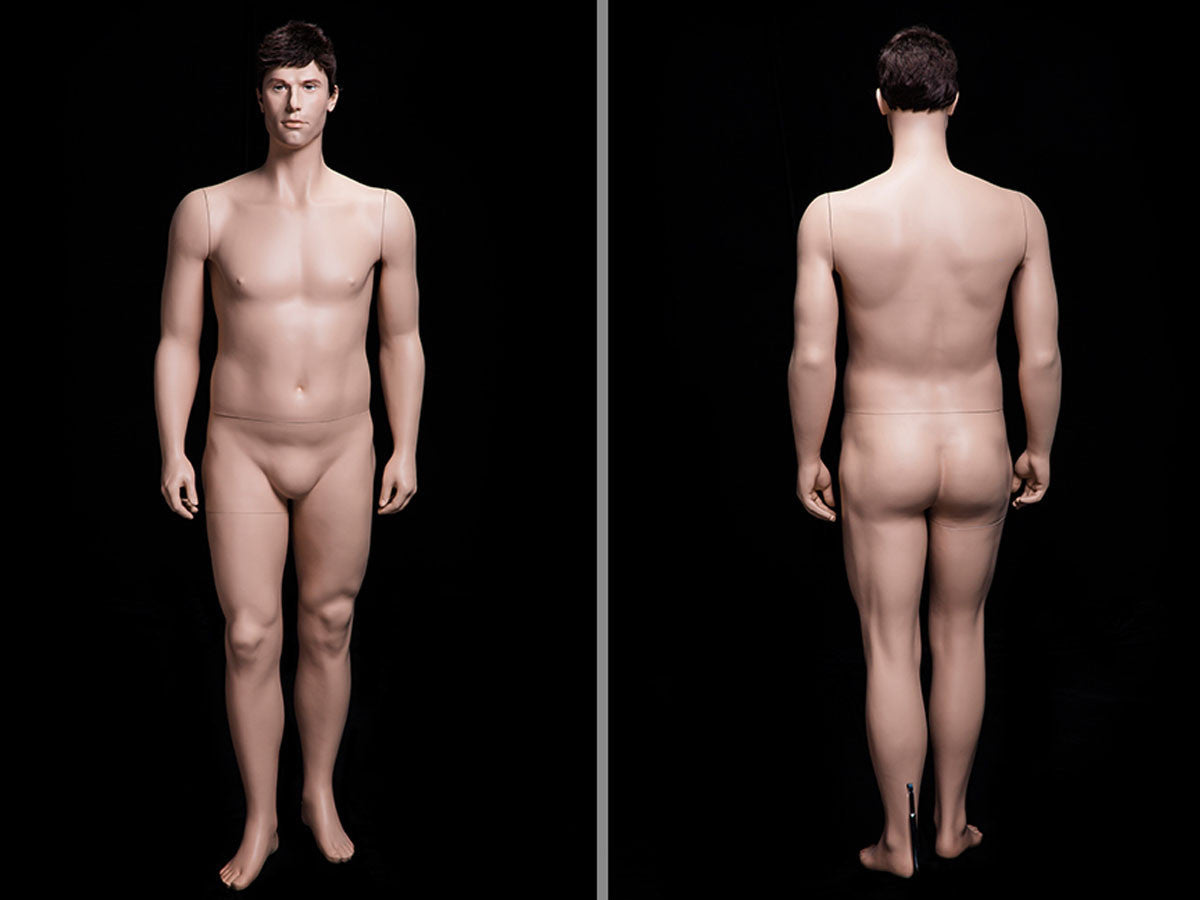 Kenneth: Big and Tall Realistic Mannequin with Bald Head