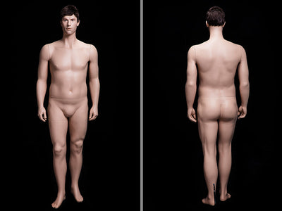 Kenneth: Big and Tall Realistic Mannequin with Bald Head