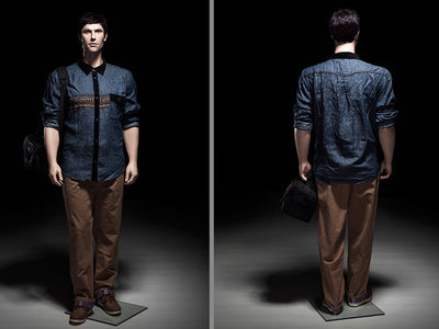 Kenneth: Big and Tall Realistic Mannequin with Bald Head