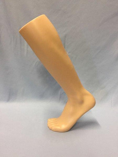 18" Athletic Male Leg Form Knee High: Tan