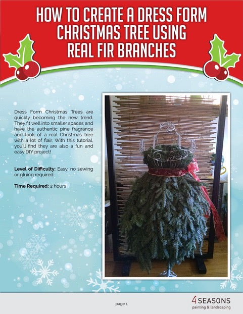 EBook Tutorial: Dress Form Christmas Tree - Traditional Style