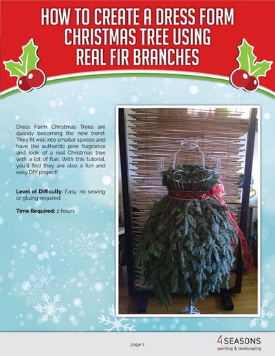 EBook Tutorial: Dress Form Christmas Tree - Traditional Style