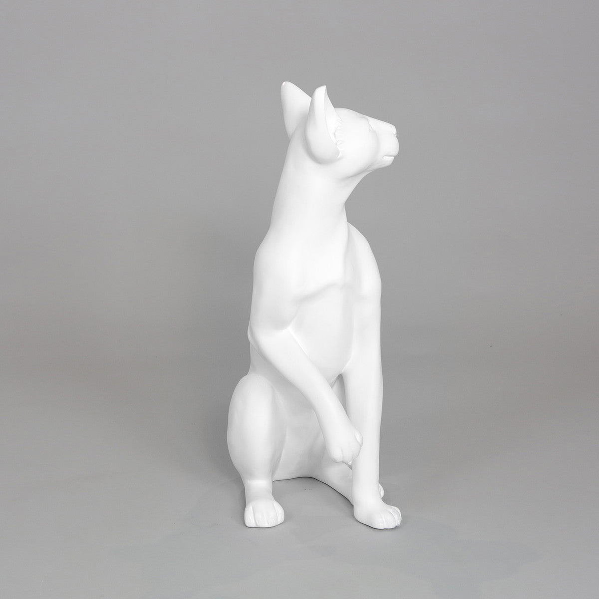 Siamese Cat Mannequin: Matte White or Glossy Black
