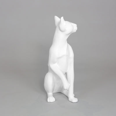 Siamese Cat Mannequin: Matte White or Glossy Black