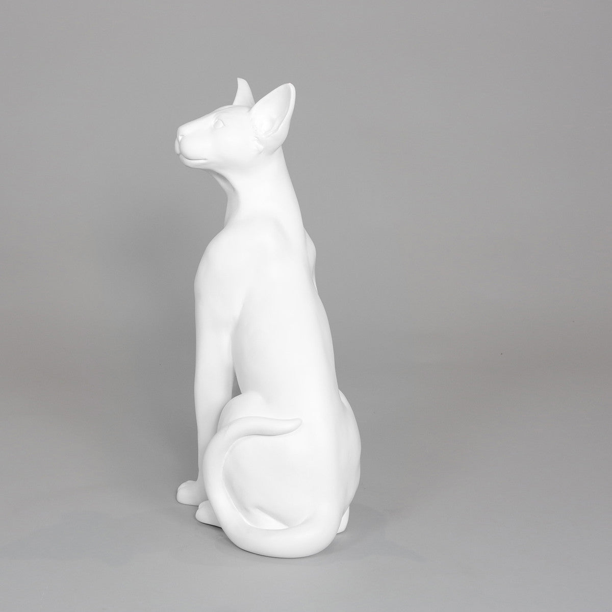 Siamese Cat Mannequin: Matte White or Glossy Black