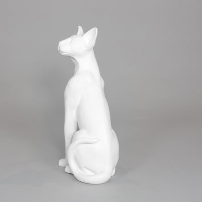 Siamese Cat Mannequin: Matte White or Glossy Black