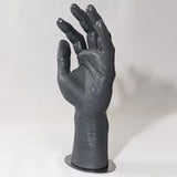 LEFT Male Hyper Realistic Mannequin Hand, Magnetic Bottom with Base
