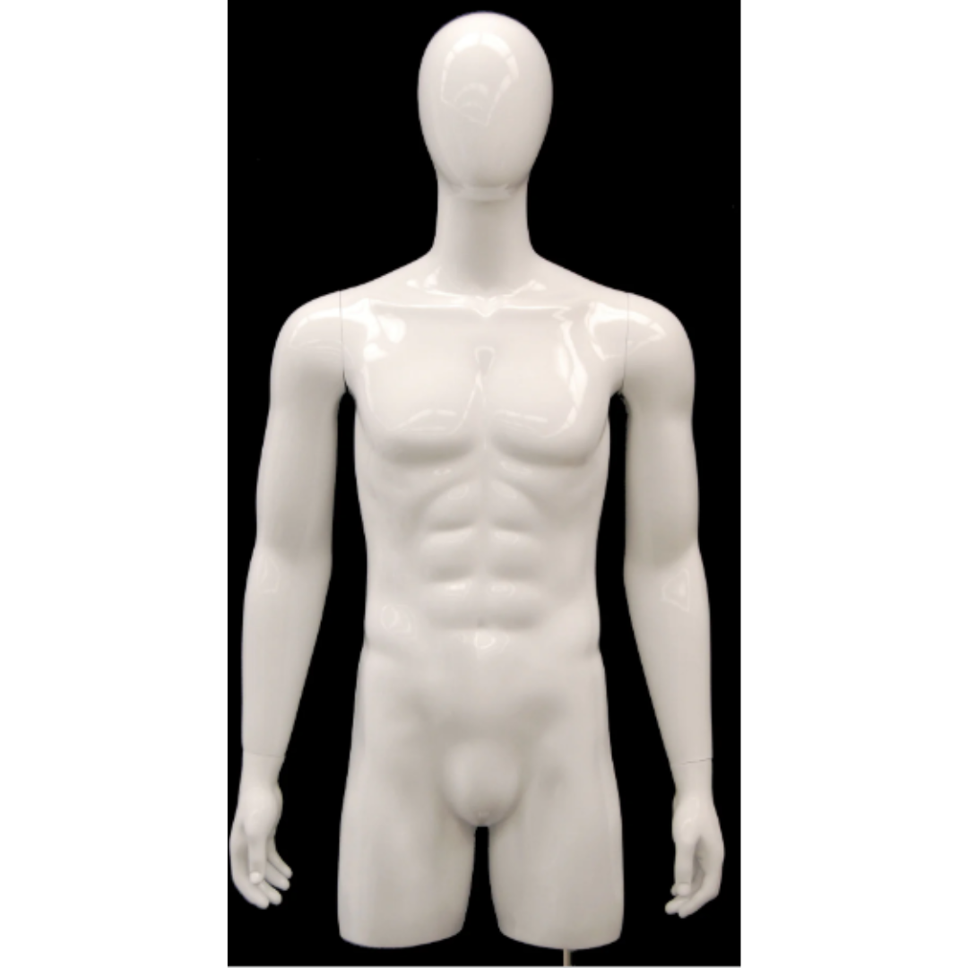 Kinderpop mannequin SC-1White 2 hoofden jongen meisje Egghead kind wit 130 cm