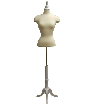Female French Dress Form with Shoulders: Jersey with 2 Base Options