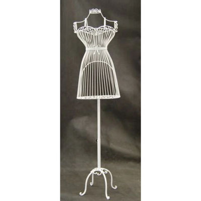 Female Wire Dress Form Mannequin  #1: White