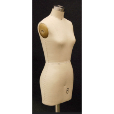 Half Scale Female Dress Form: Size 6 Deluxe Version