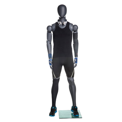 Armand: Articulated Egghead Male Mannequin in Black