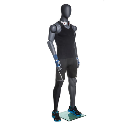 Armand: Articulated Egghead Male Mannequin in Black