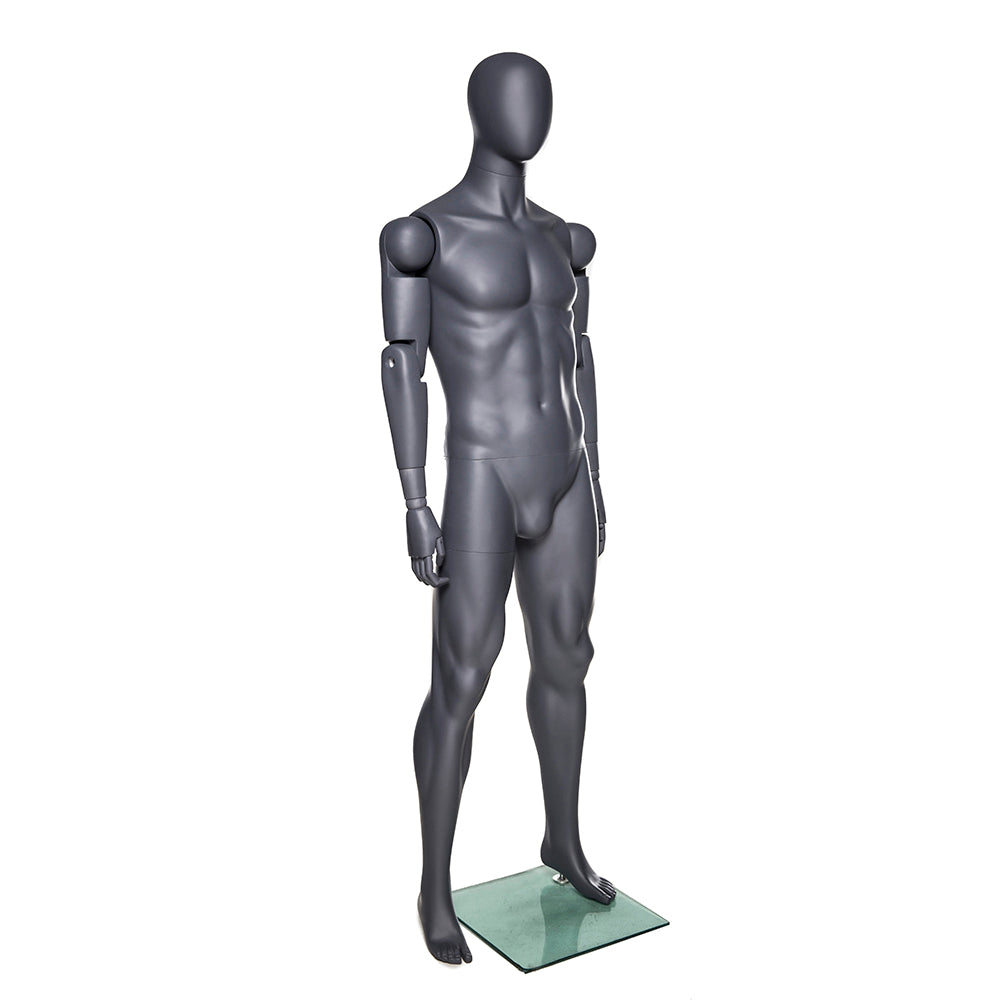 Armand: Articulated Egghead Male Mannequin in Black