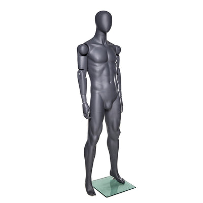 Armand: Articulated Egghead Male Mannequin in Black