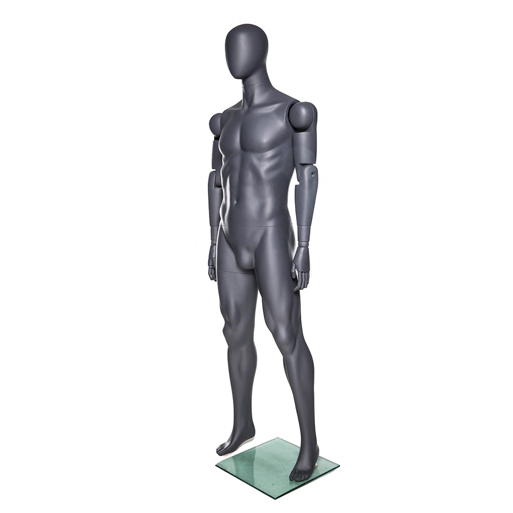 Armand: Articulated Egghead Male Mannequin in Black