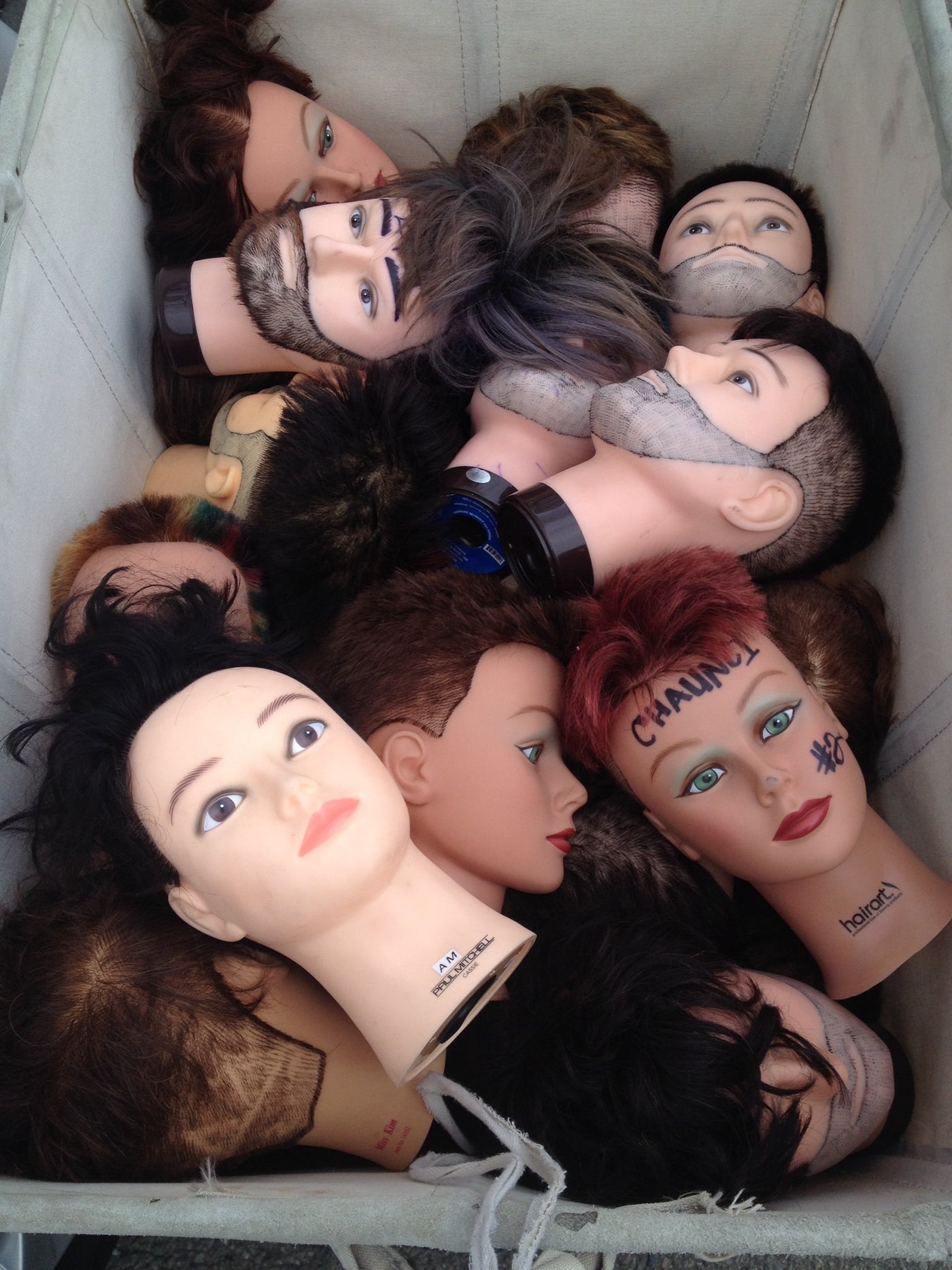 Used  Mannequin Cosmetology Heads -- Pack of 2