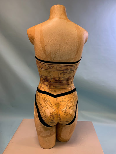 DaVinci-inspired Decoupaged Mannequin Torso -#3
