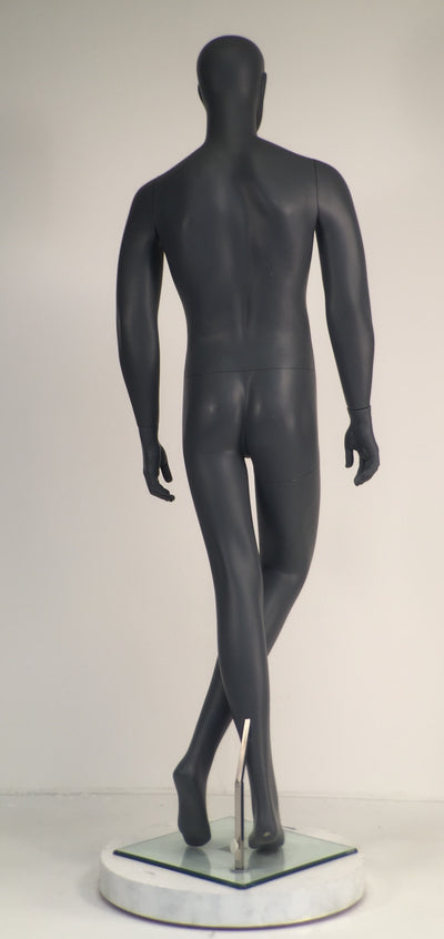Egghead Male Mannequin in Standing Pose 1: Grey