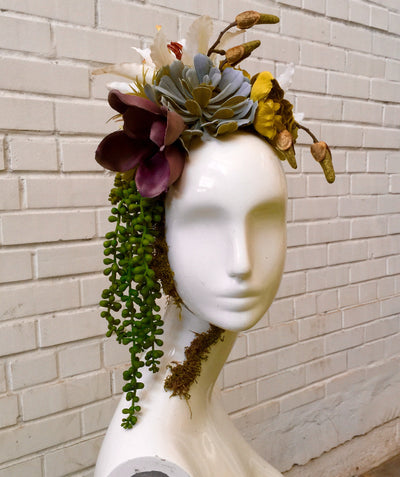 EBook Tutorial: Floral & Succulent Mannequin Head Display