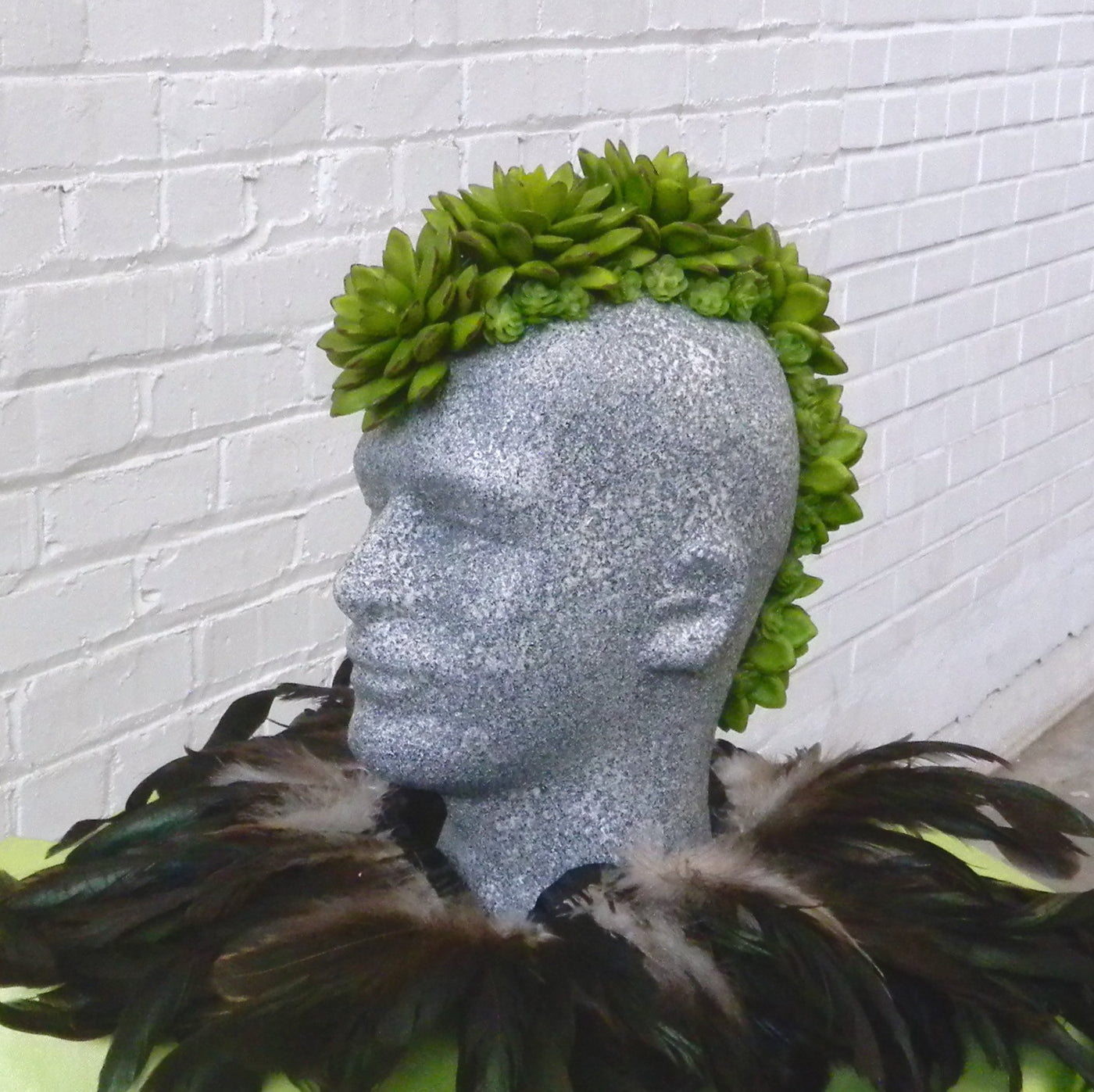 EBook Tutorial: Faux Succulent Mannequin Head Display