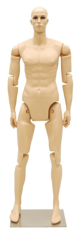 Articulated Male Mannequin -- Fleshtone