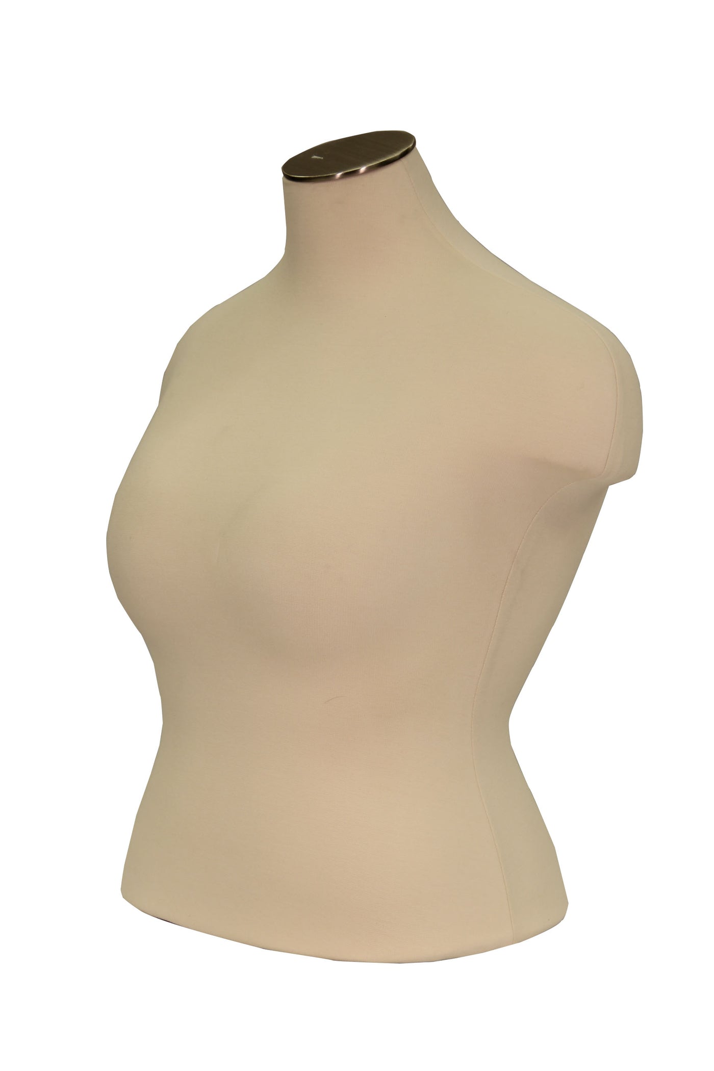 Plus-Size Mannequin Dress Form: White Jersey, Form only