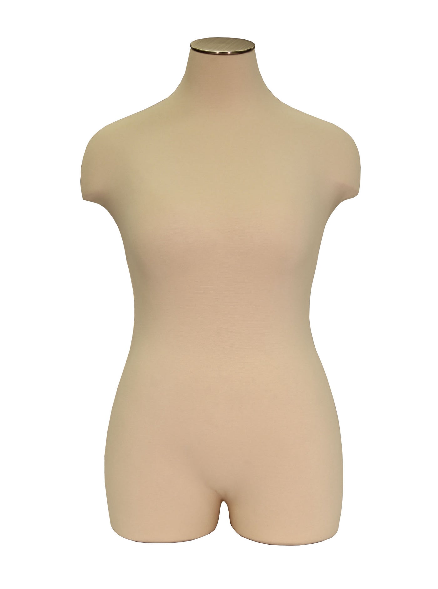 Plus-Size Female Dress Form: With Partial Leg and No Base