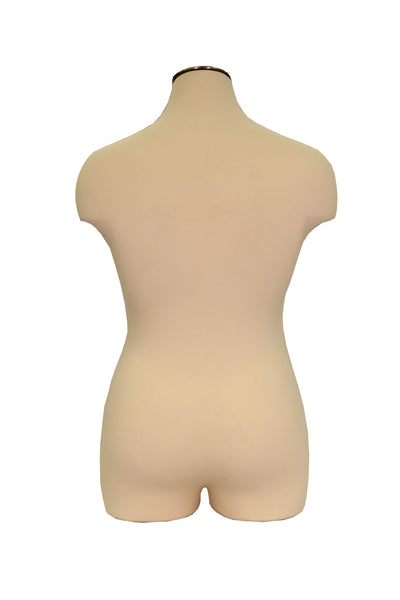 Plus Size Female Dress Form with Partial Leg (without base)