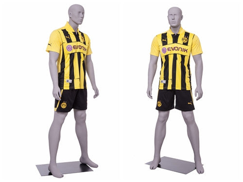 Soccer Playing Male Mannequin 1: Matte Light Grey
