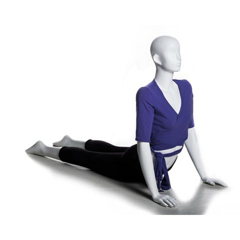 Yoga Egghead Female Mannequin in HOLDING UP Pose: Pearl White