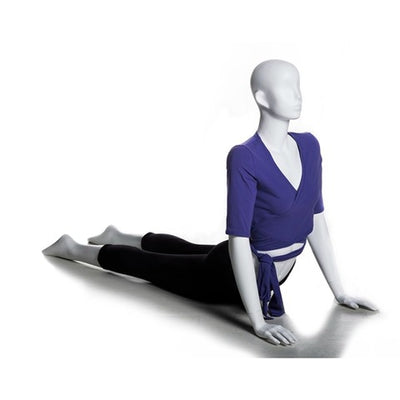 Yoga Egghead Female Mannequin in HOLDING UP Pose: Pearl White