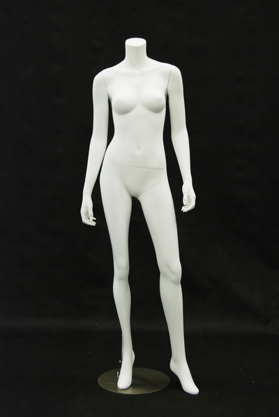 Franny 2: Headless Female Mannequin: Matte White