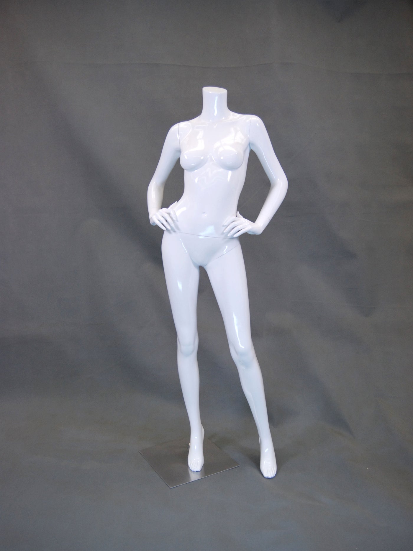 Frances 3: Headless Female Mannequin: Glossy White