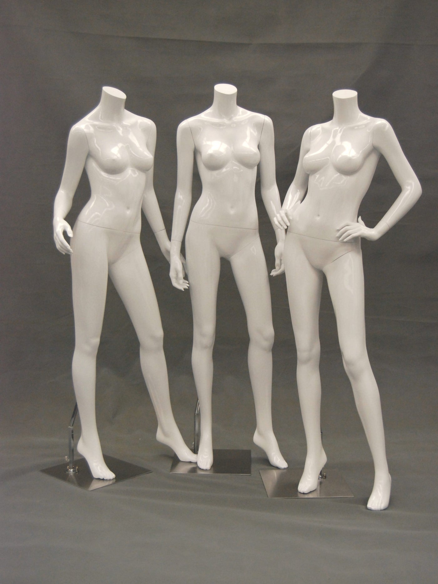 Frances 2: Headless Female Mannequin: Glossy White