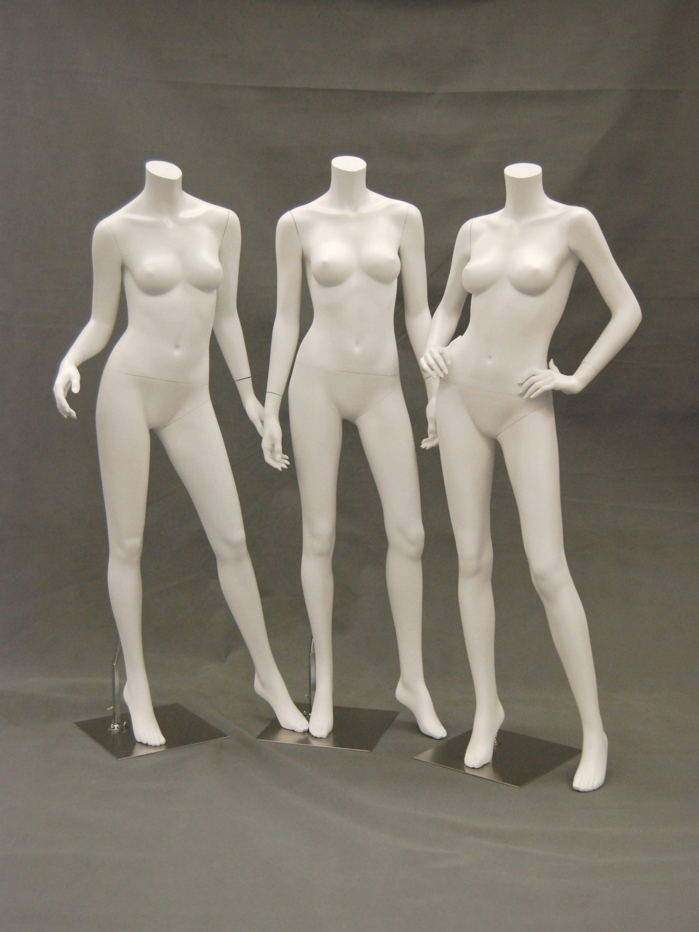 Franny 1: Headless Female Mannequin: Matte White